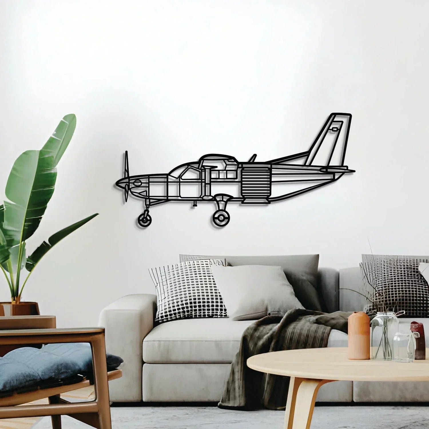Kodiak Metal Aircraft Wall Art - Ncp0575, detail shot - House Of Avana