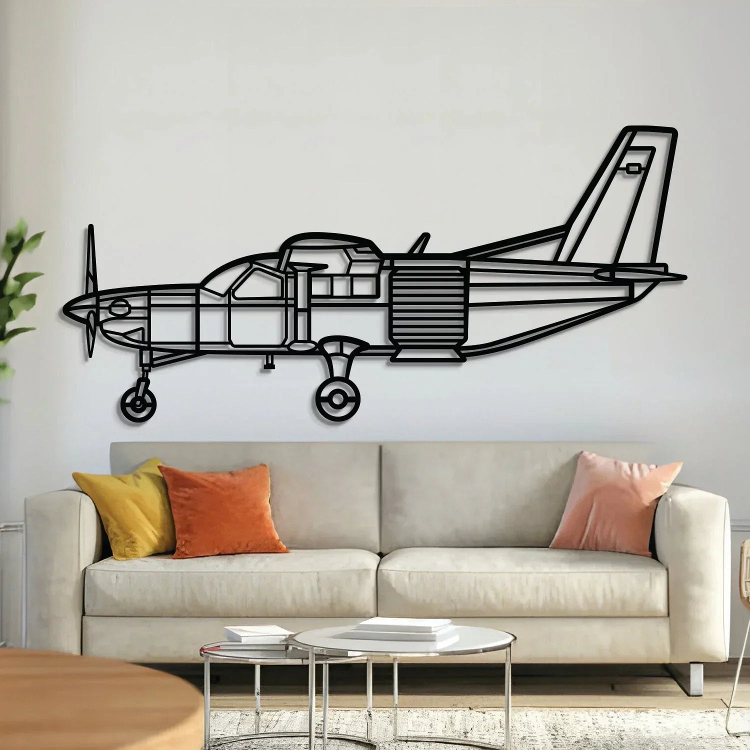 Kodiak Metal Aircraft Wall Art - Ncp0575, front view - House Of Avana