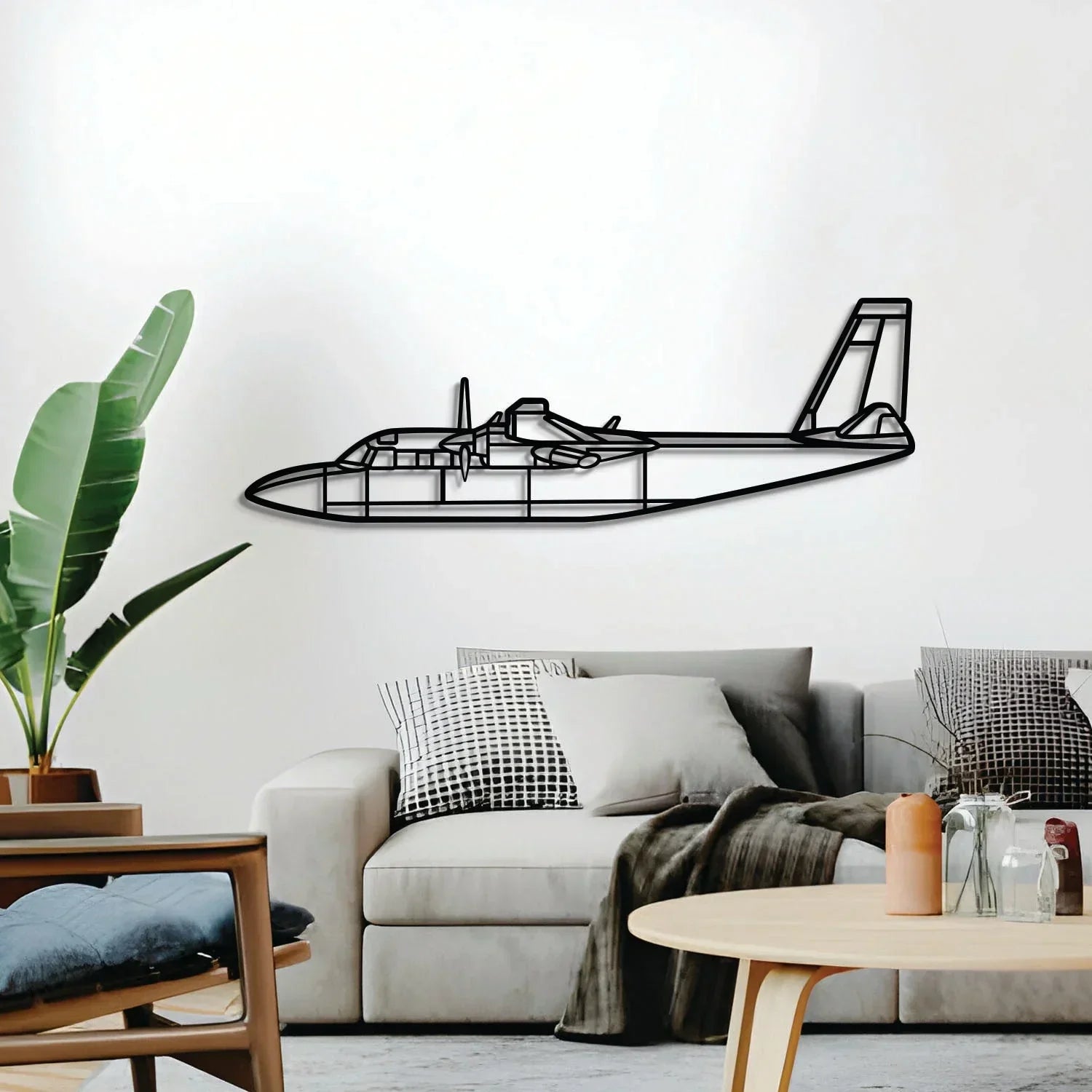 L-39 Albatros Metal Aircraft Wall Art - Ncp0576, back view - House Of Avana