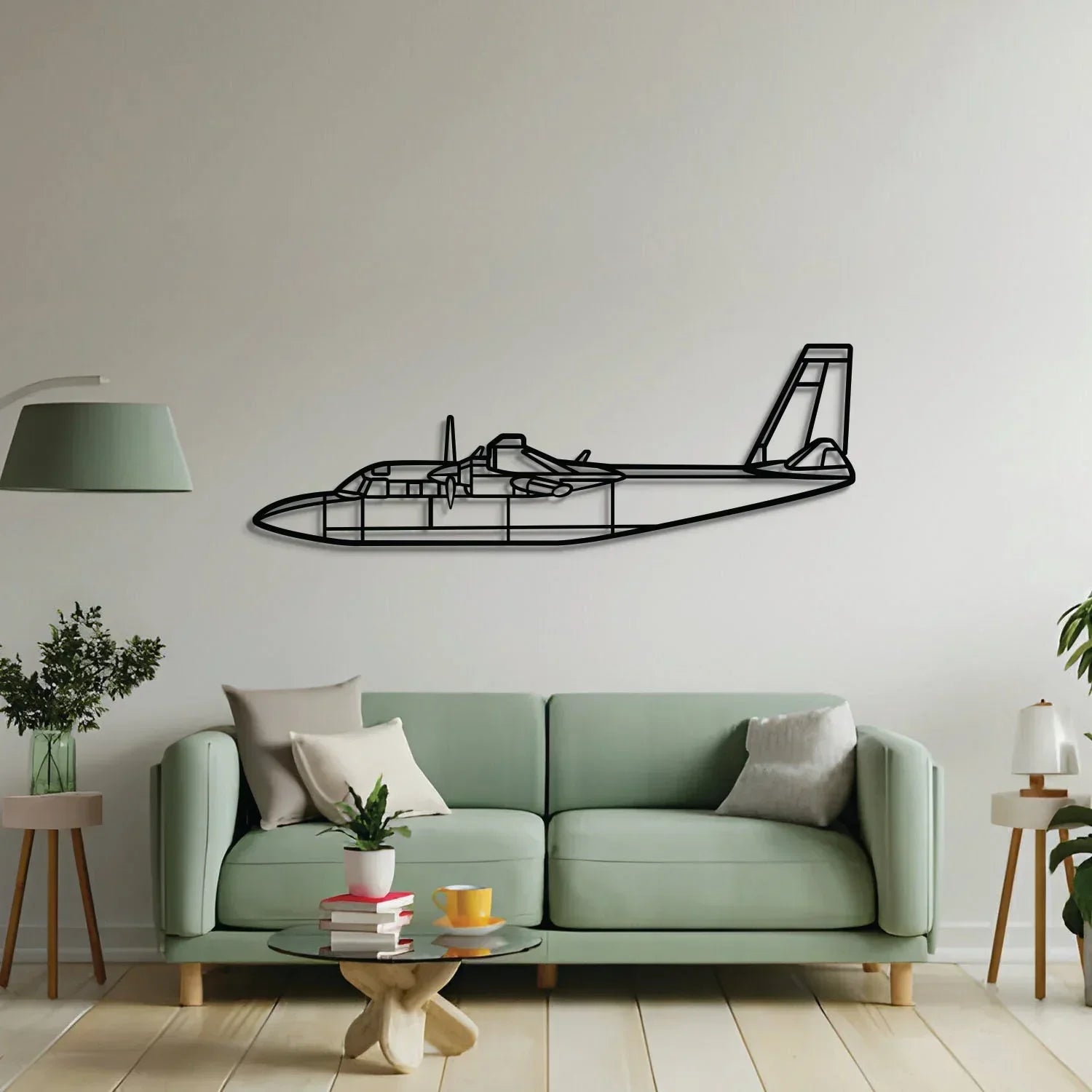 L-39 Albatros Metal Aircraft Wall Art - Ncp0576, side view - House Of Avana