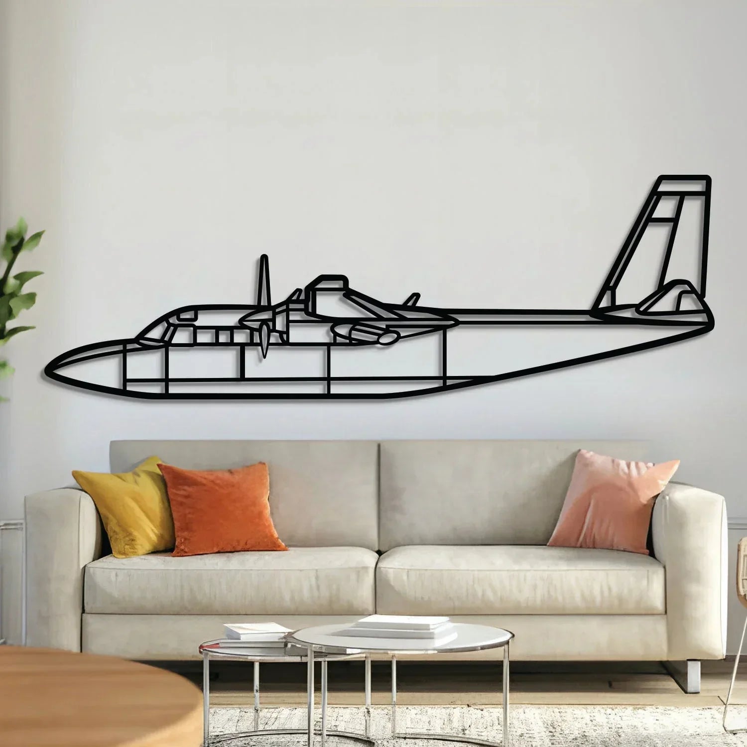 L-39 Albatros Metal Aircraft Wall Art - Ncp0576, front view - House Of Avana