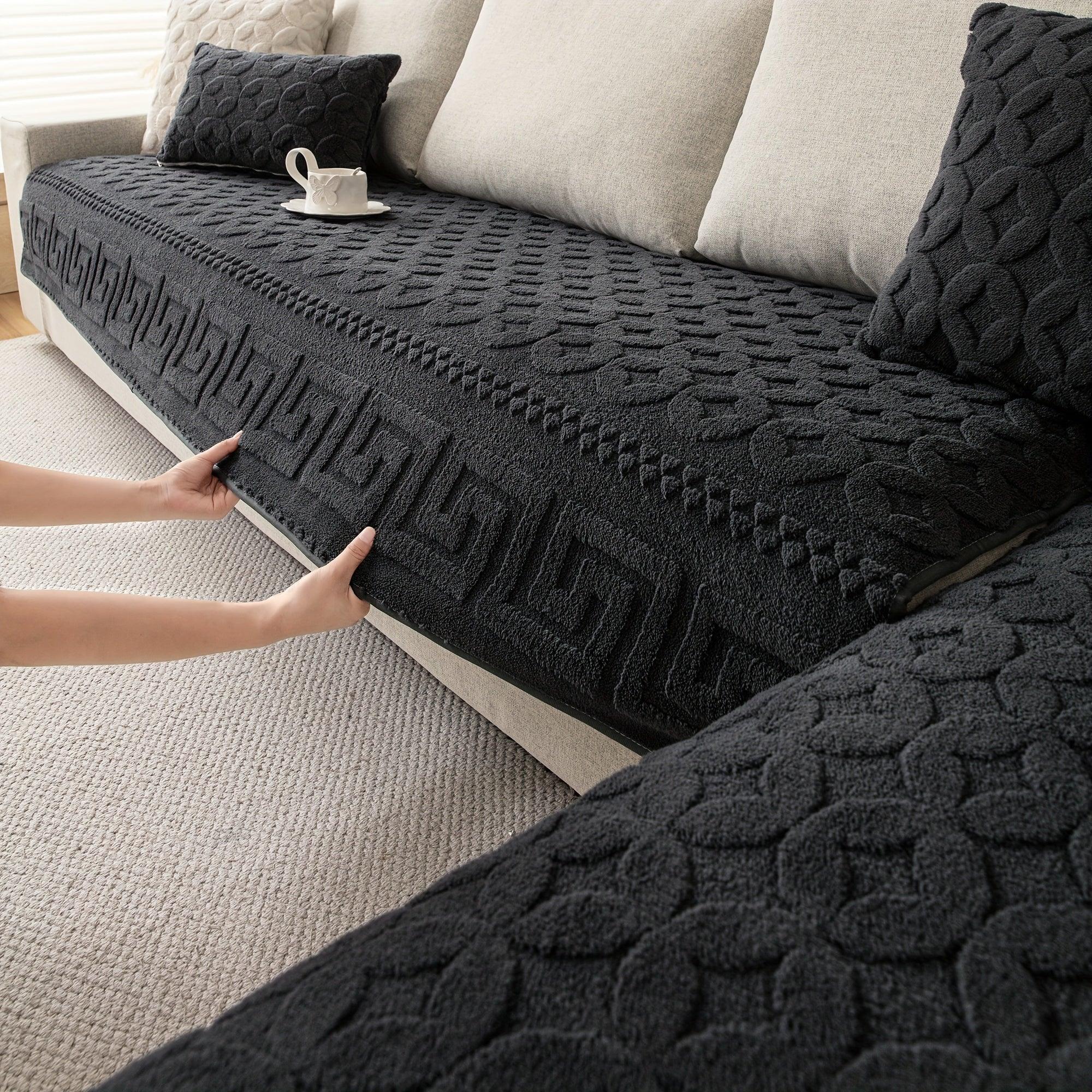 L Shape Couch Cover – Heavy Duty Waterproof Couch Cover for Dogs, Stylish Green Sofa Protector