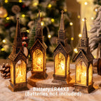 4pcs LED Electronic Candle Lights - Smart Holiday Decor with Realistic Flame Effect, Battery-Powered (Batteries Not Included) for Christmas, New Year, Autumn & Winter - Fireplace & Bedroom Night Lights, Festive Ornaments, Can House Of Avana [[SKU:HOA-CAN-053]]