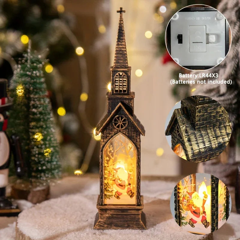 4pcs LED Electronic Candle Lights - Smart Holiday Decor with Realistic Flame Effect, Battery-Powered (Batteries Not Included) for Christmas, New Year, Autumn & Winter - Fireplace & Bedroom Night Lights, Festive Ornaments, Can House Of Avana