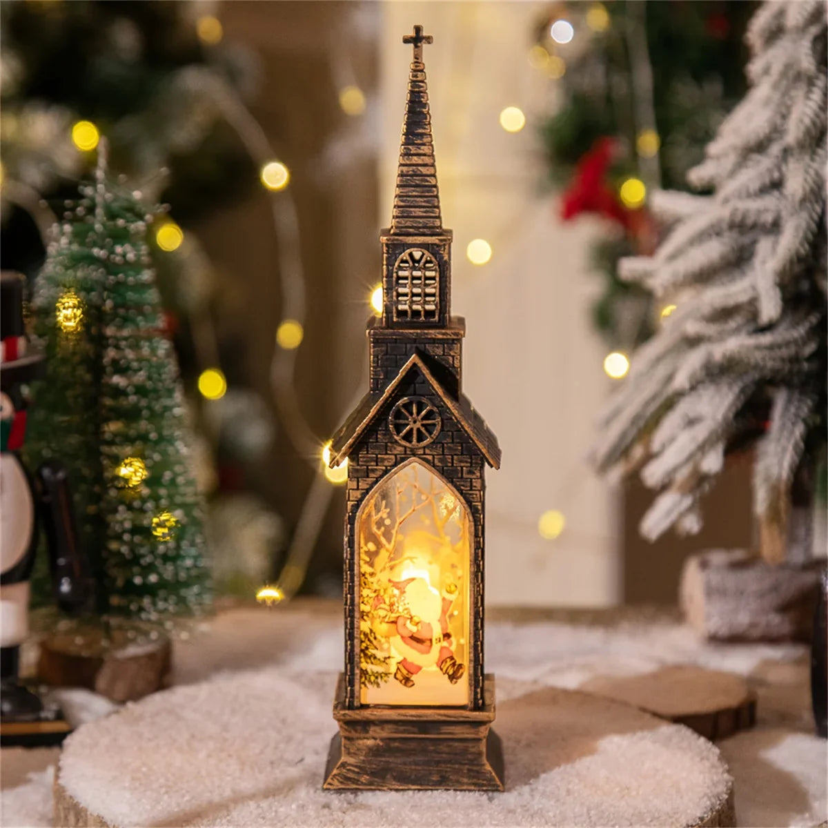 4pcs LED Electronic Candle Lights - Smart Holiday Decor with Realistic Flame Effect, Battery-Powered (Batteries Not Included) for Christmas, New Year, Autumn & Winter - Fireplace & Bedroom Night Lights, Festive Ornaments, Can House Of Avana