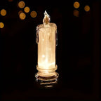 Led Pillar Candles Christmas Decor, Flameless, side view - House Of Avana