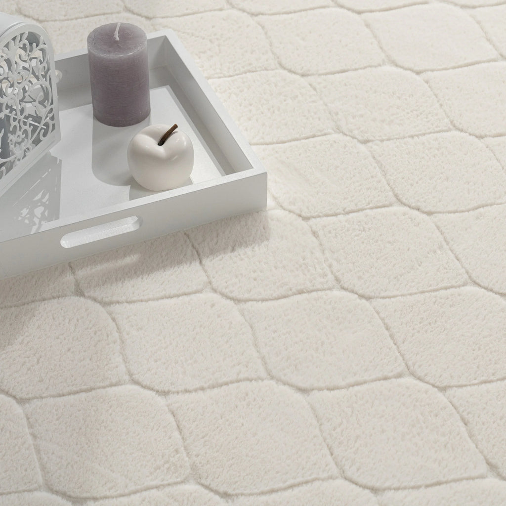 Soft Washable Area Rug Aspen with Moroccan Pattern RugYourHome