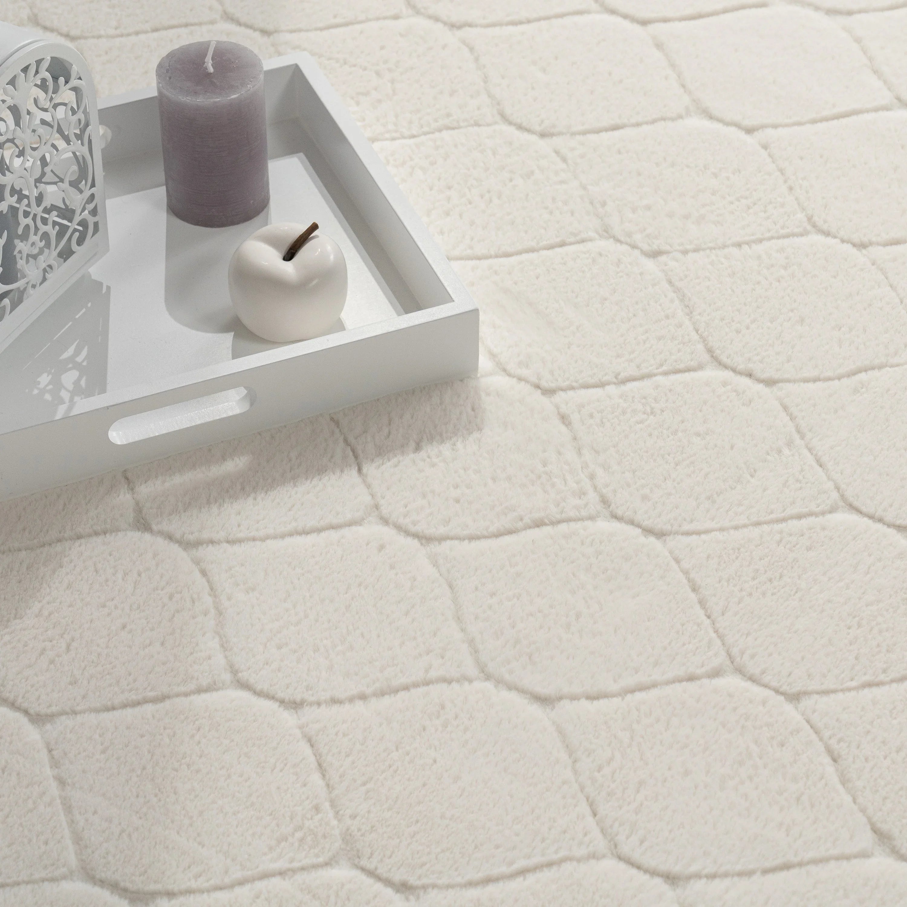 Soft Washable Area Rug Aspen with Moroccan Pattern RugYourHome