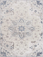 Calum Blue & Gray Area Rug Hauteloom