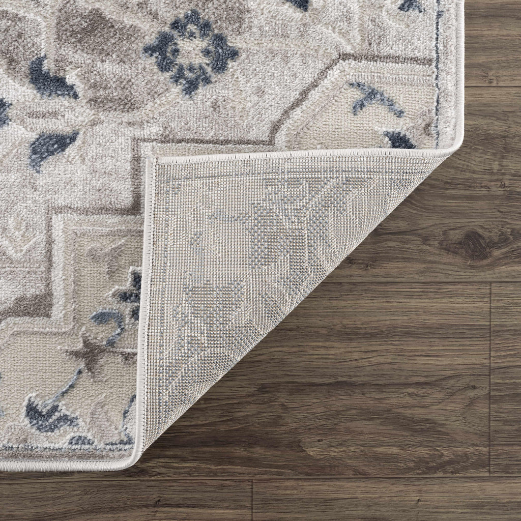 Calum Blue & Gray Area Rug Hauteloom