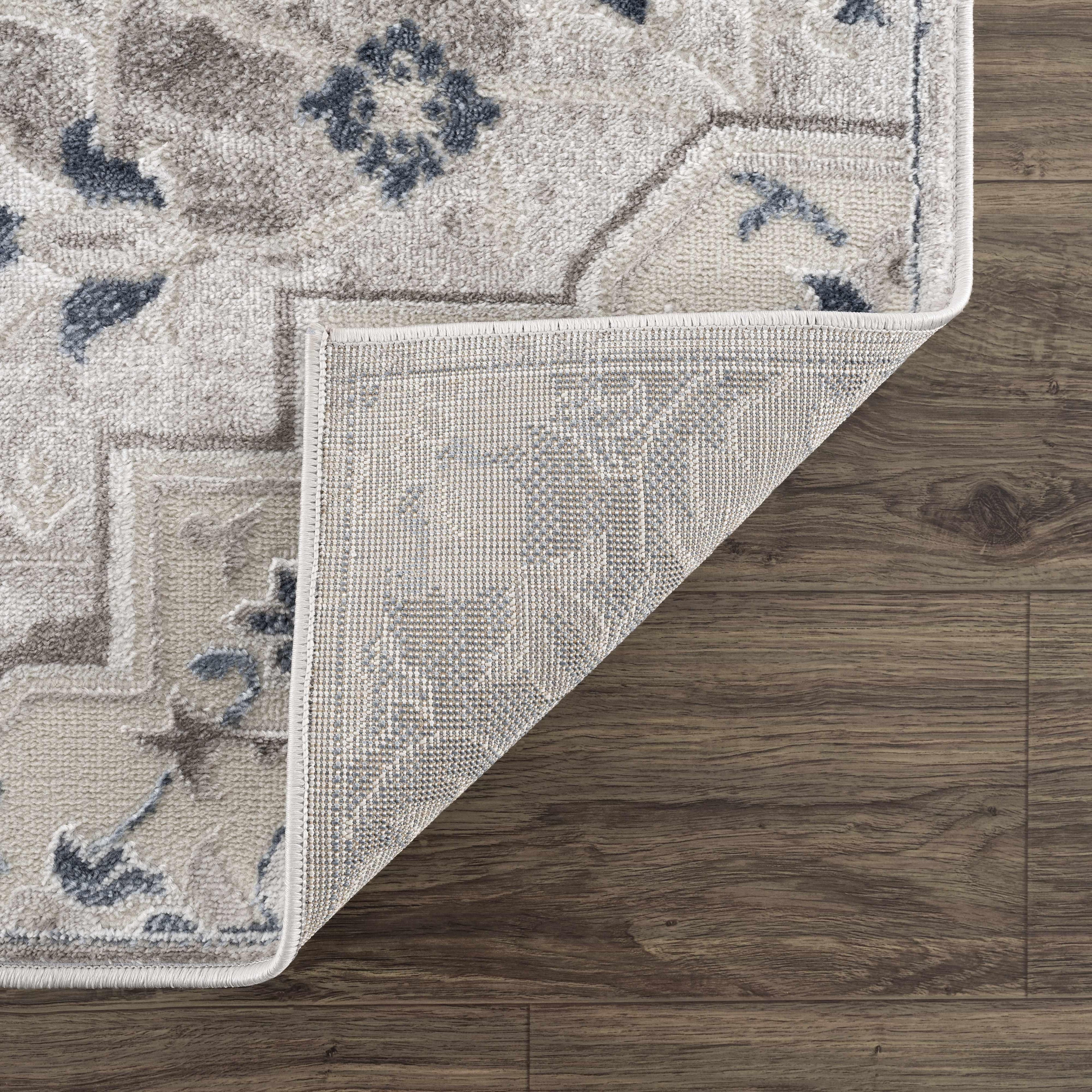 Calum Blue & Gray Area Rug Hauteloom