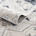 Calum Blue & Gray Area Rug Hauteloom