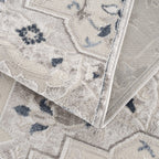 Calum Blue & Gray Area Rug Hauteloom