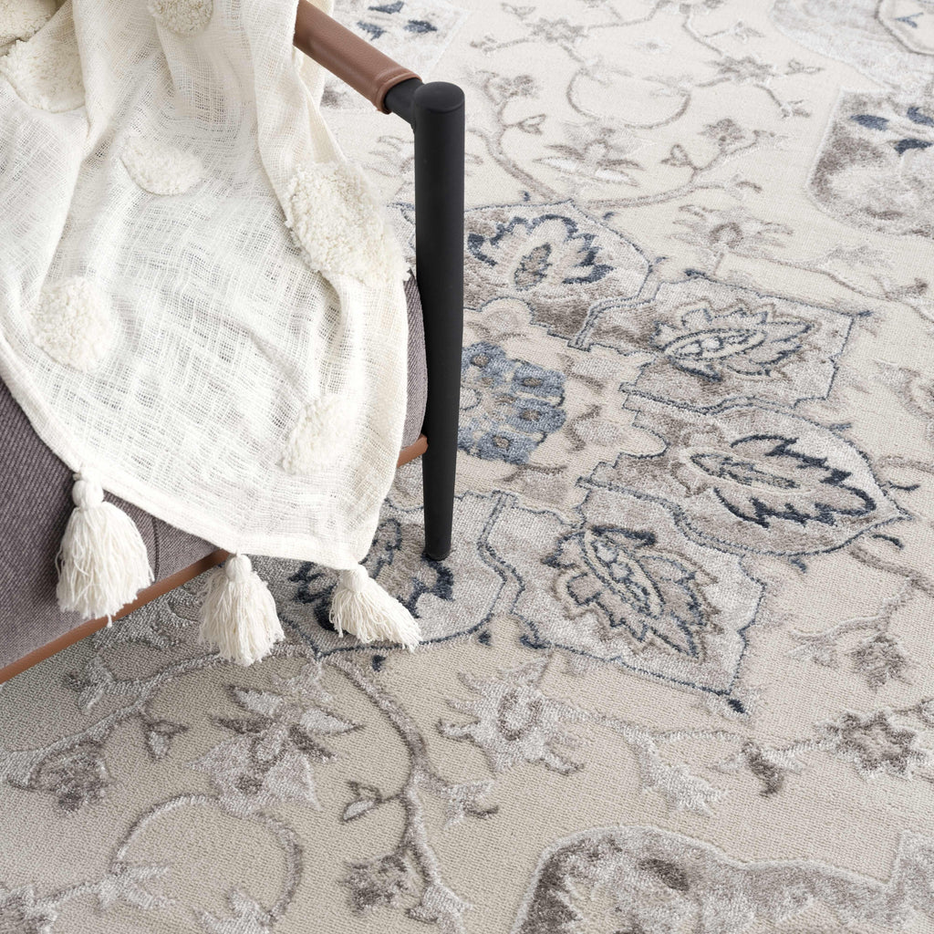 Calum Blue & Gray Area Rug Hauteloom