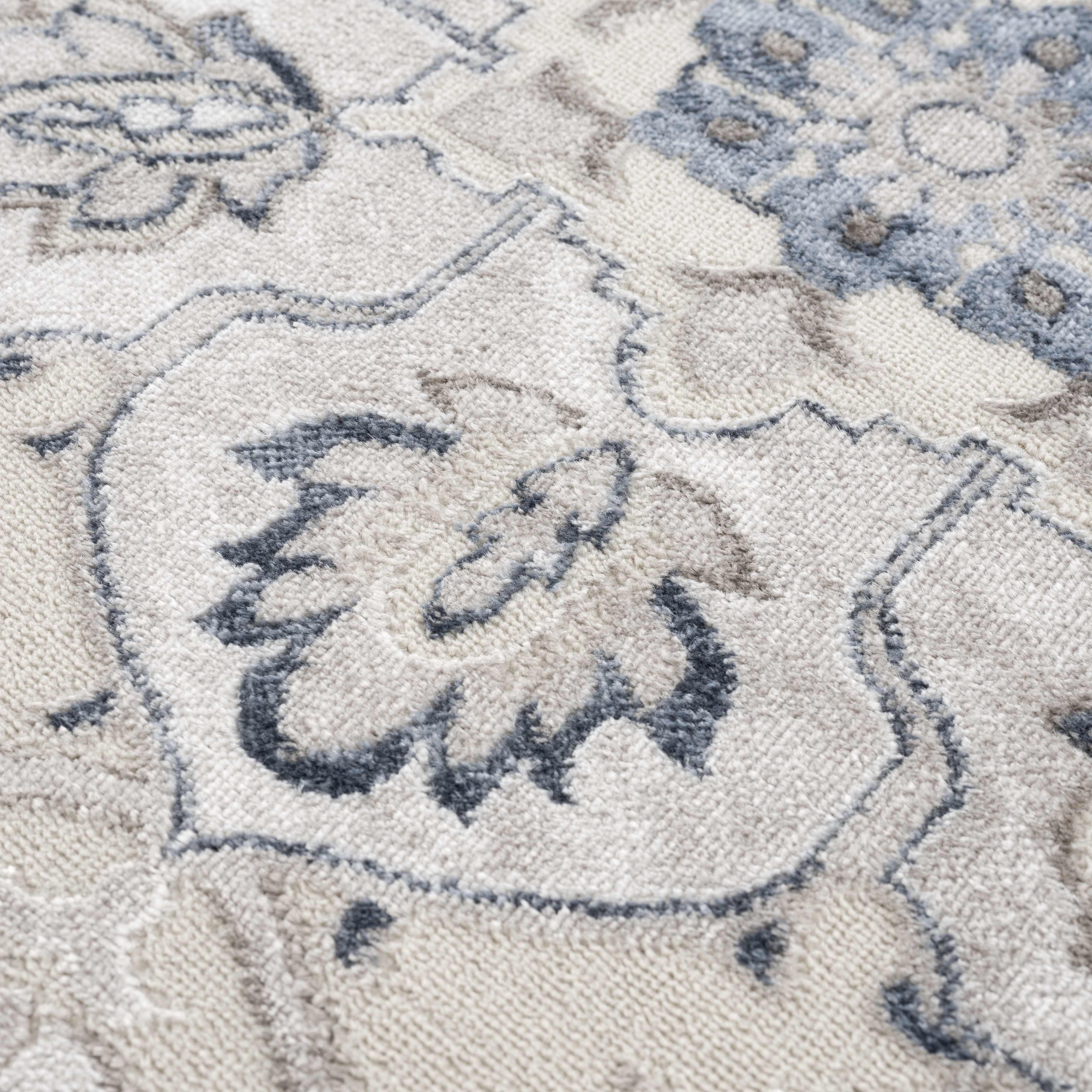 Calum Blue & Gray Area Rug Hauteloom