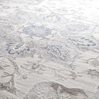 Calum Blue & Gray Area Rug Hauteloom