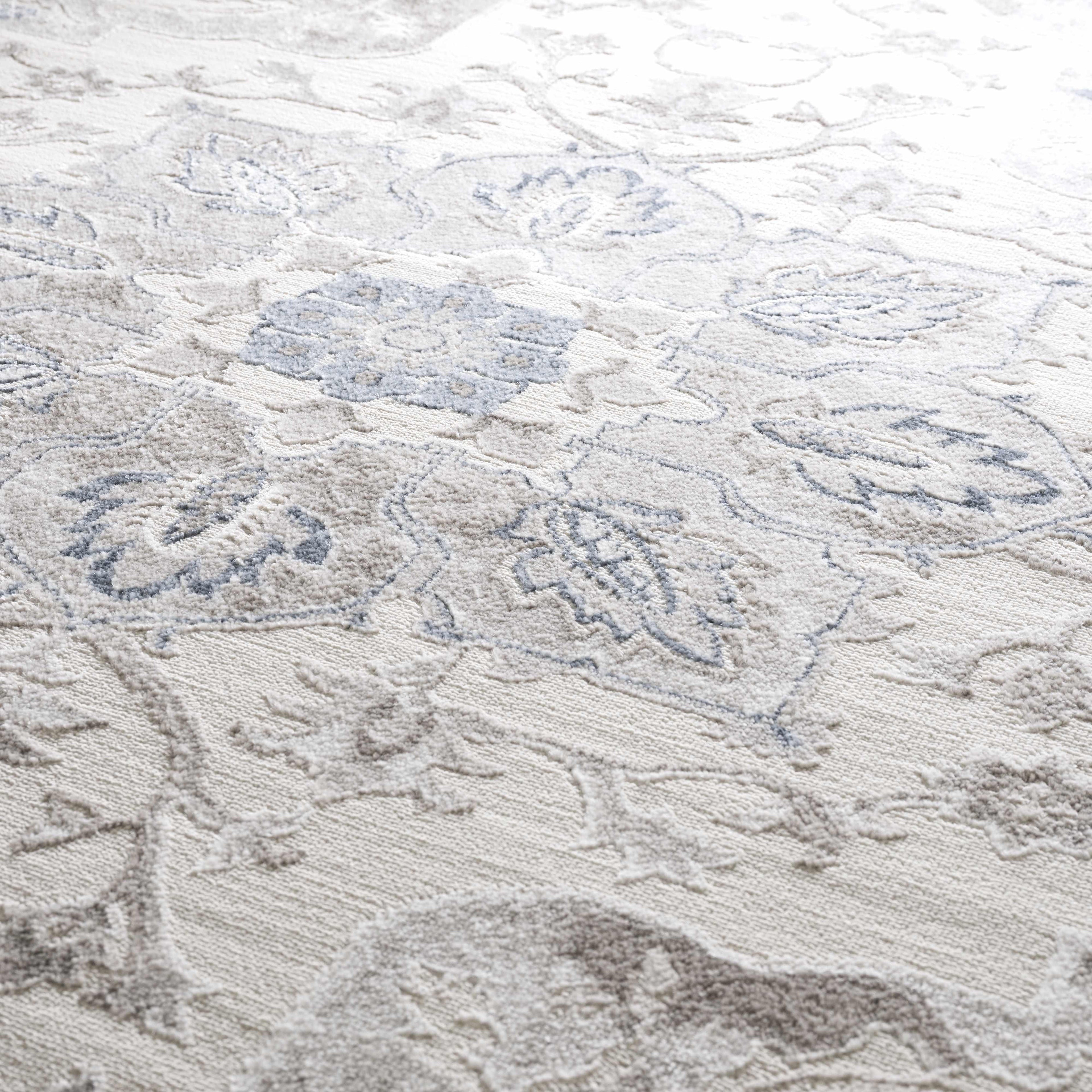 Calum Blue & Gray Area Rug Hauteloom