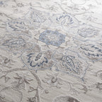 Calum Blue & Gray Area Rug Hauteloom