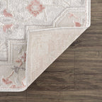 Calum Pink & Gray Area Rug Hauteloom