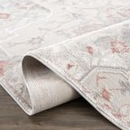 Calum Pink & Gray Area Rug Hauteloom