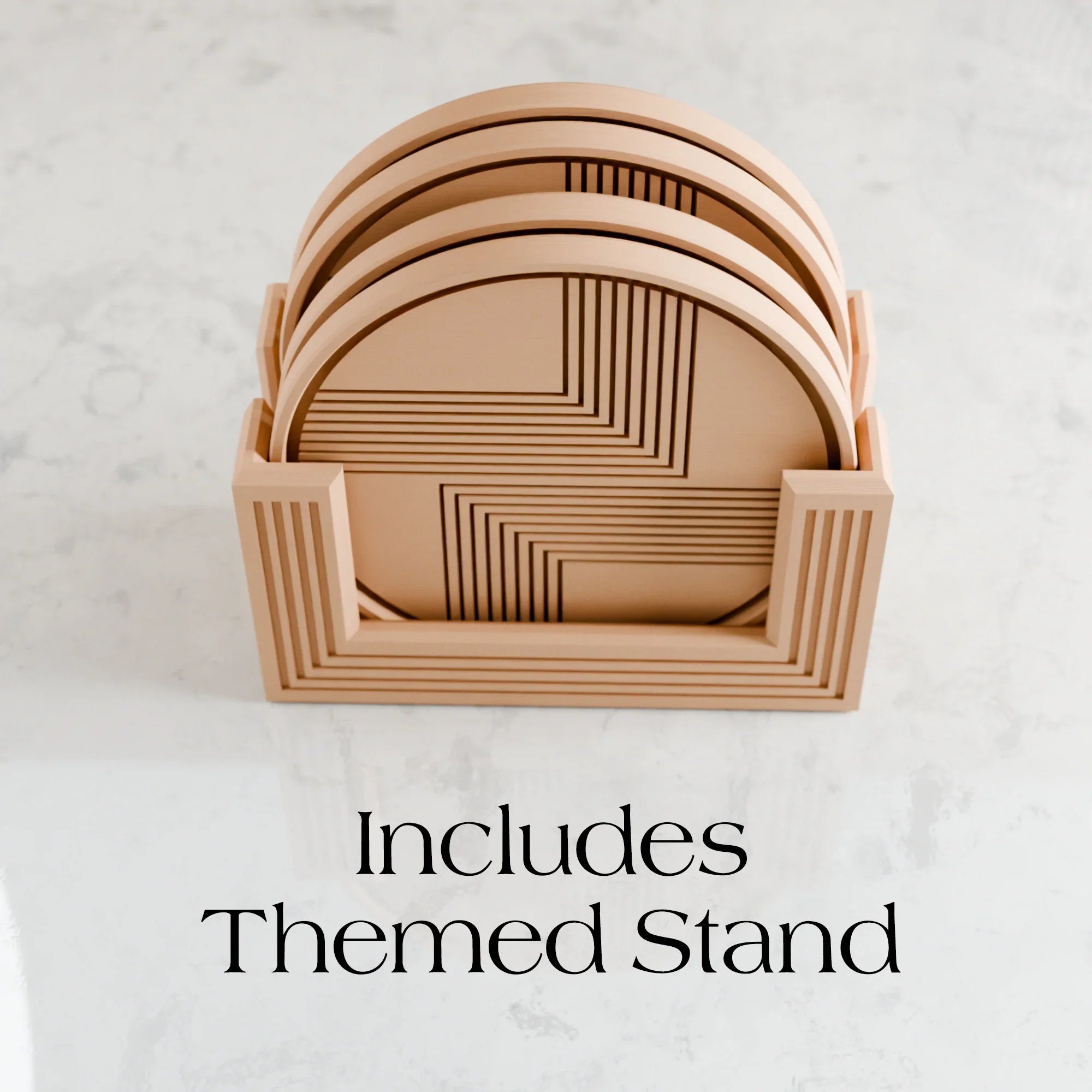 Lined Coaster, side view - House Of Avana