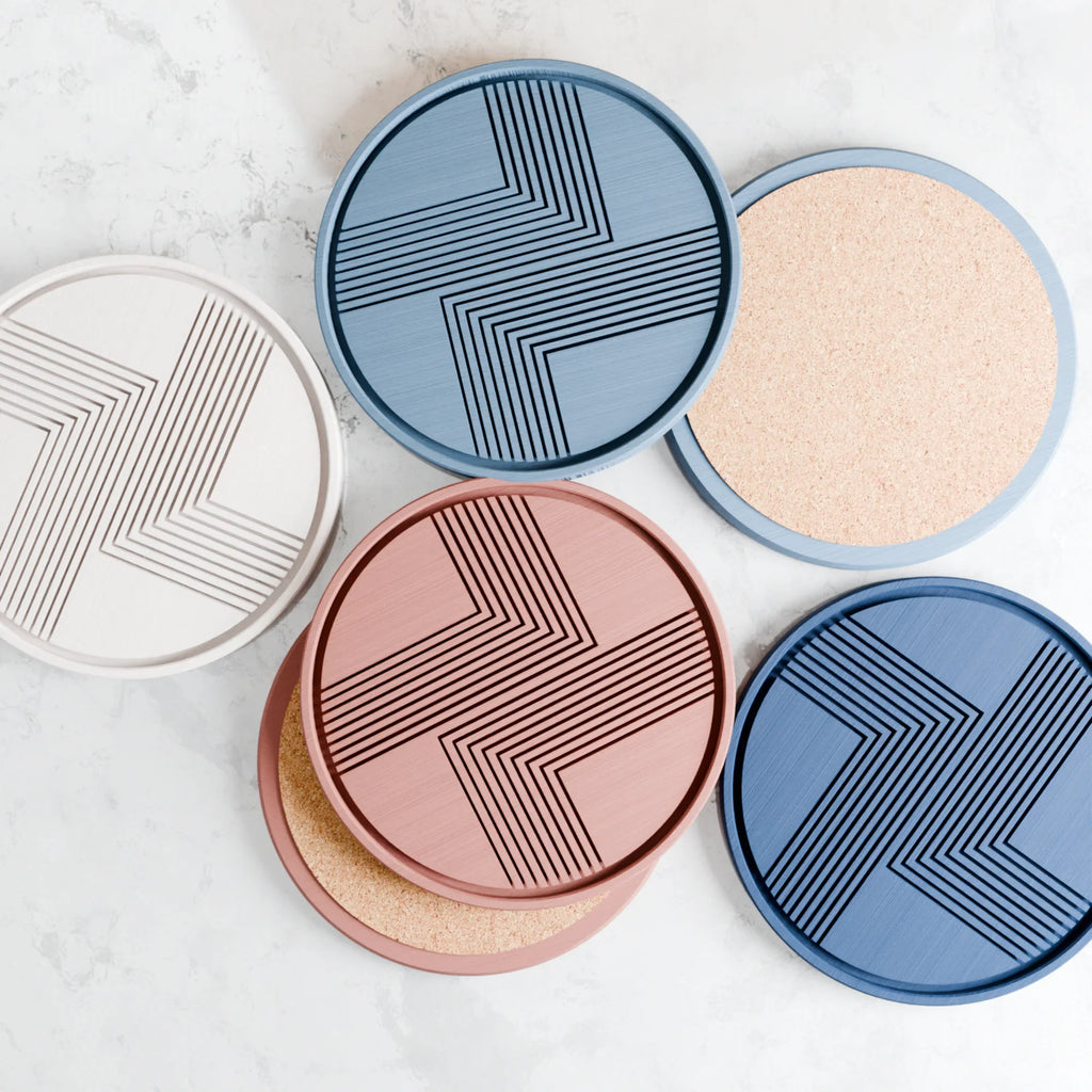 Lined Coaster, angled view - House Of Avana