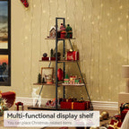 LIZHOUMIL 4-Tier Modern Boat-Shaped Bookshelf - Space-Saving Narrow Wooden & Metal Storage Shelf Organizer with Sturdy PB Board, Black Home Decor for Living Room, Bedroom, Office, Bookshelf Furniture, Bedroom Bookshelf, Conte House Of Avana