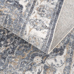 Aurum Blue Washable Area Rug Hauteloom