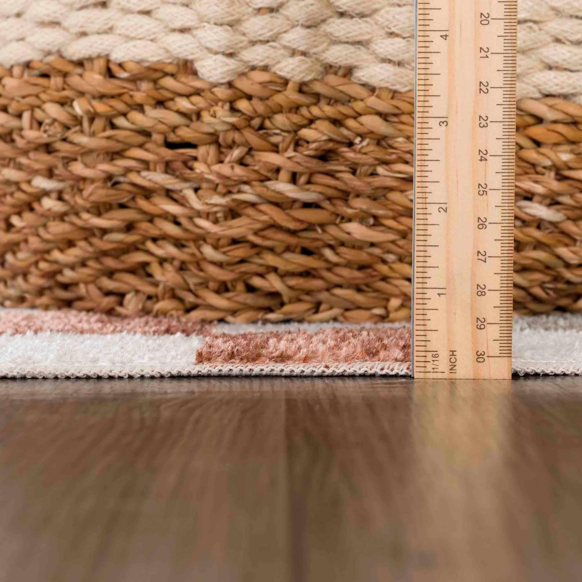 Alie Colorful Checkered Washable Rug Hauteloom