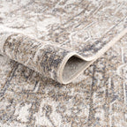 Blue Brown Hera Washable area rug Hauteloom