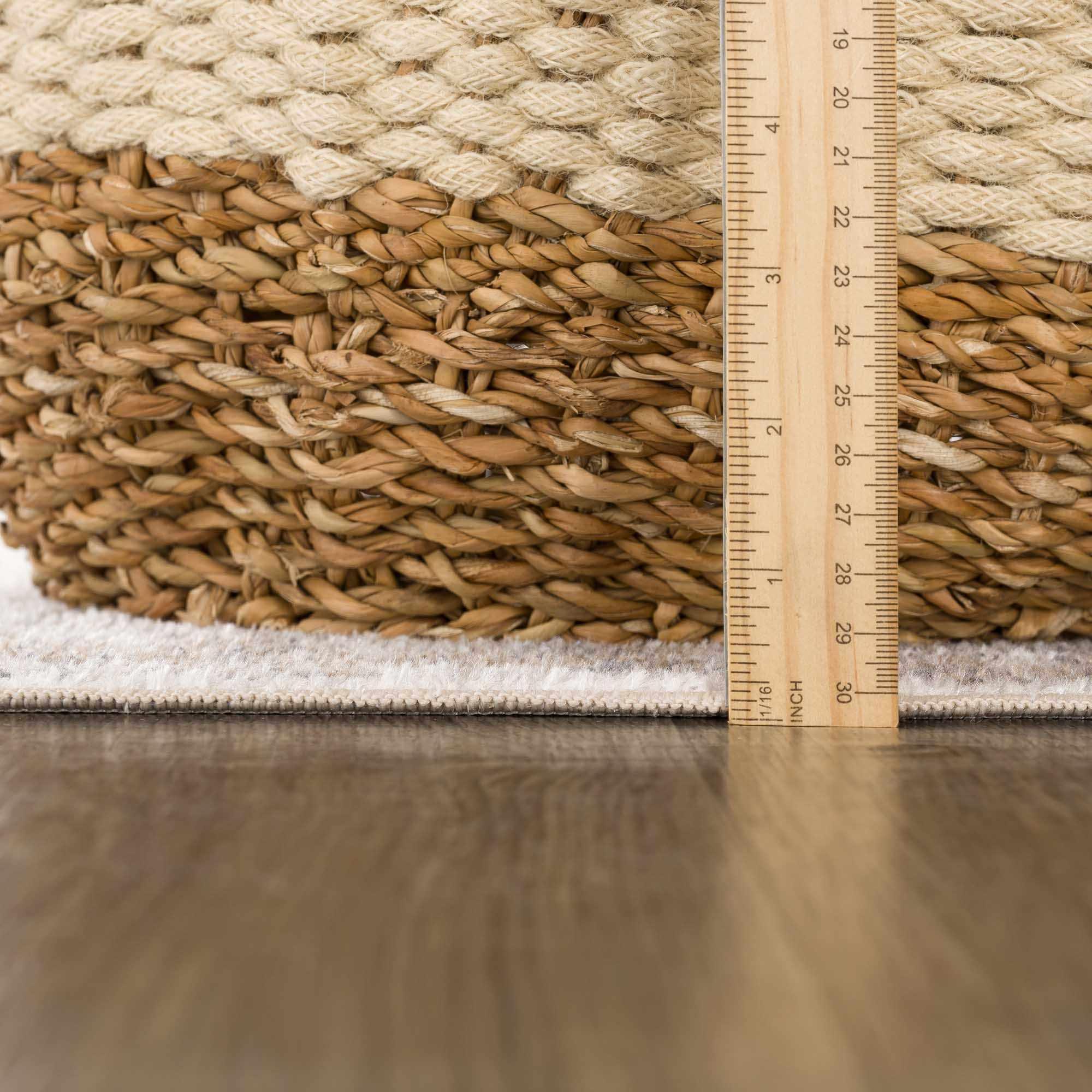 Blue Brown Hera Washable area rug Hauteloom