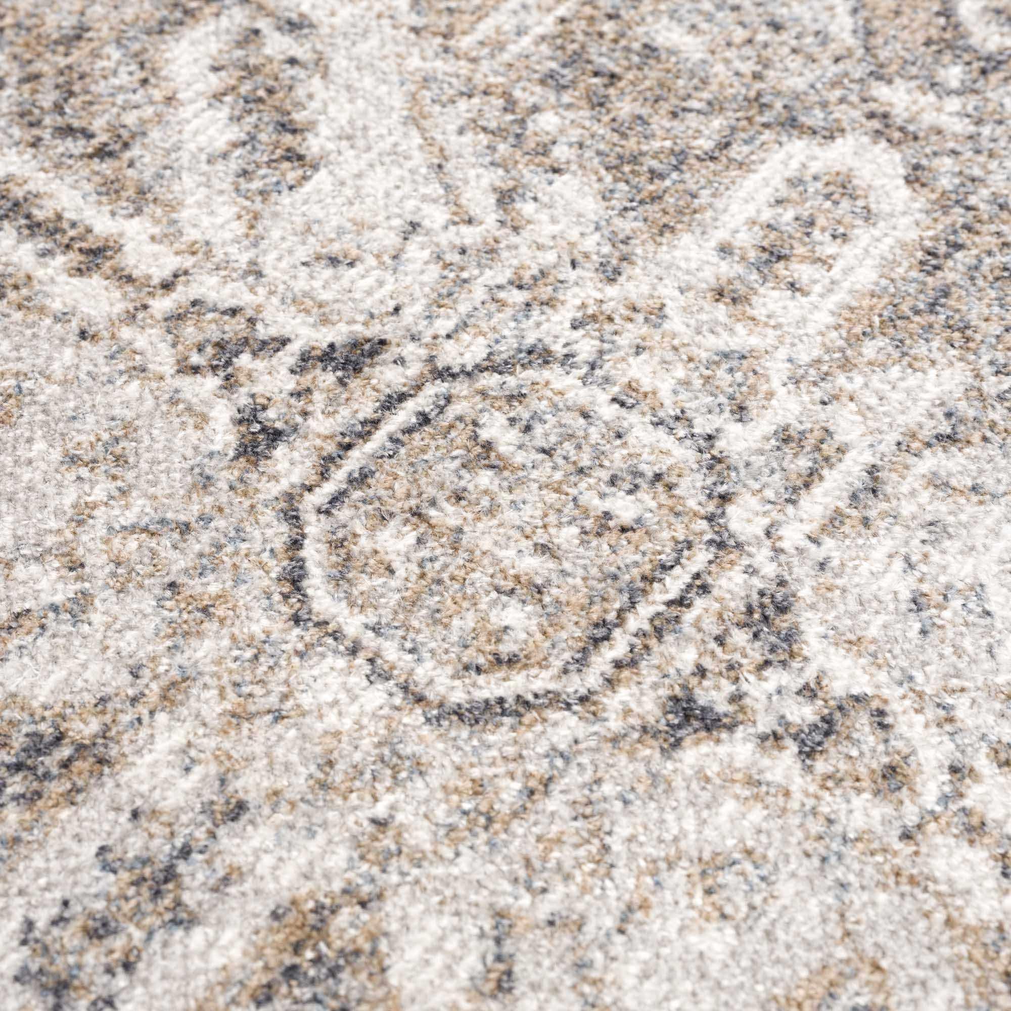 Blue Brown Hera Washable area rug Hauteloom