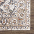 Beige Hiti Washable area rug Hauteloom