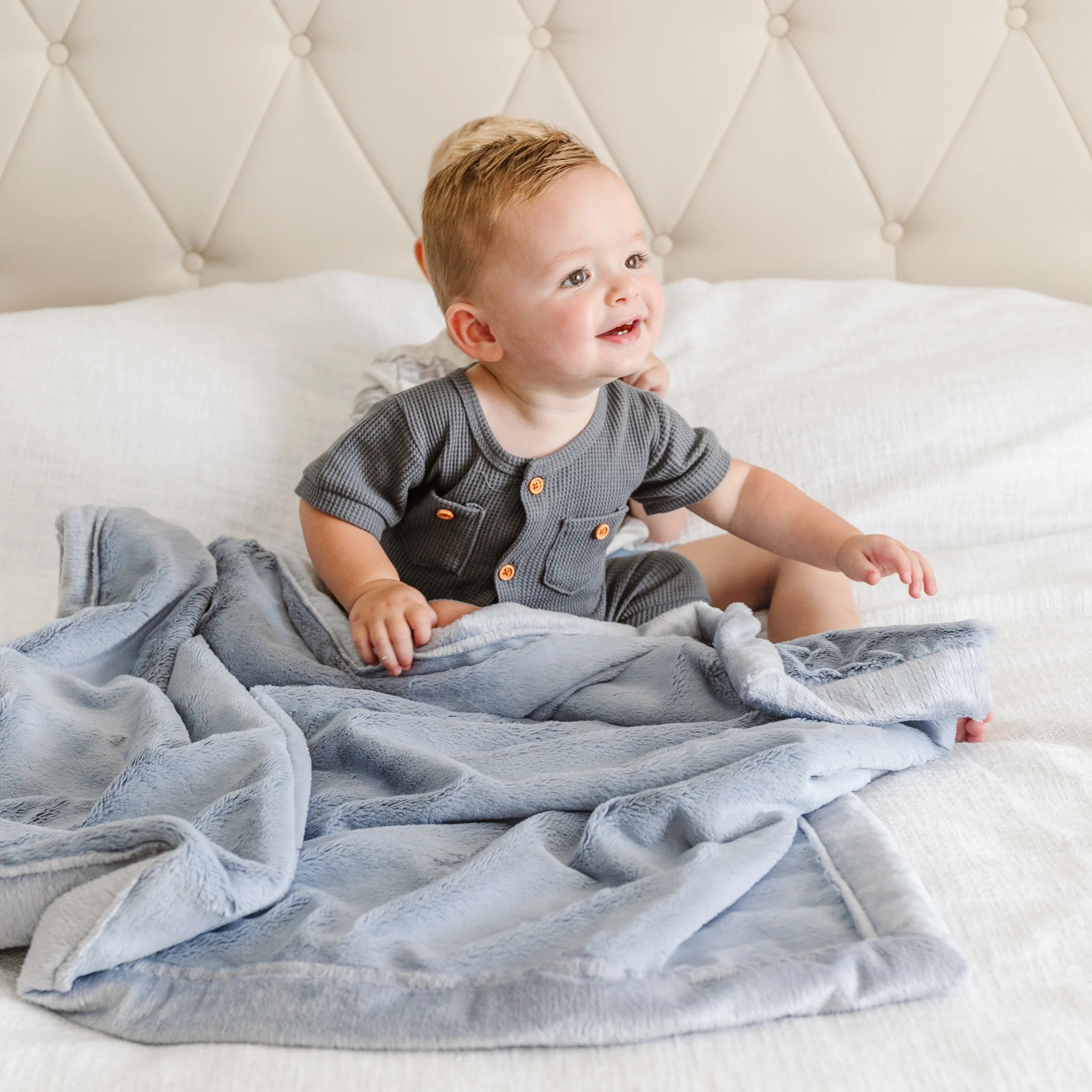 Lush Receiving Blankets, in-use display - House Of Avana