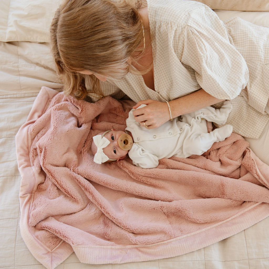 Lush Receiving Blankets, lifestyle image - House Of Avana