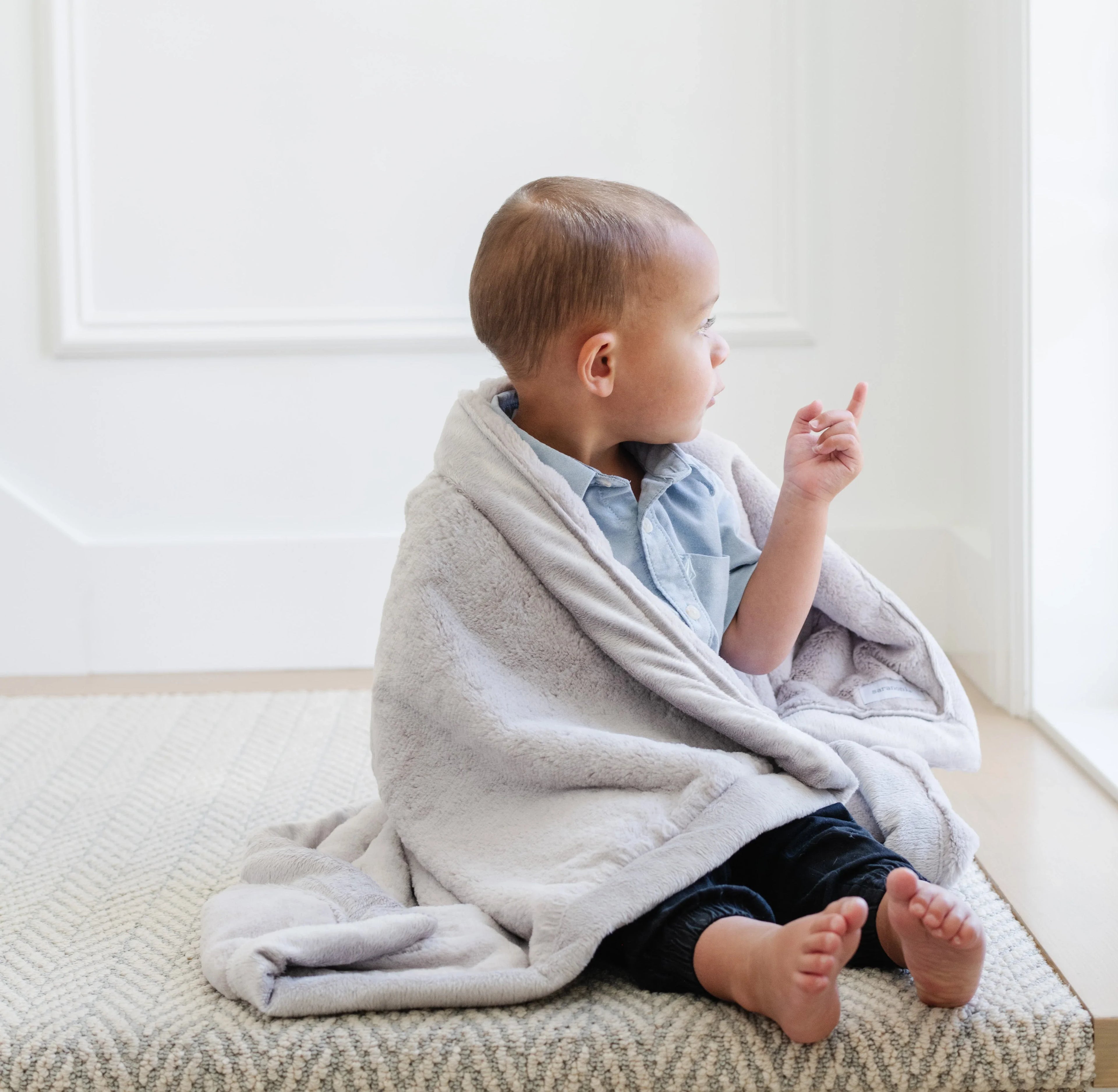 Lush Receiving Blankets, angled view - House Of Avana