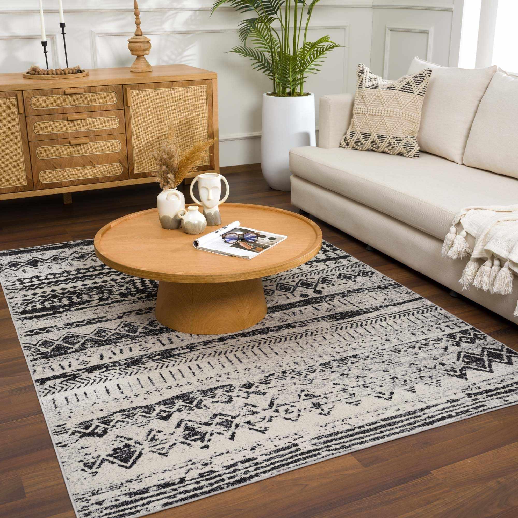 Lyssons Washable Area Rug Hauteloom