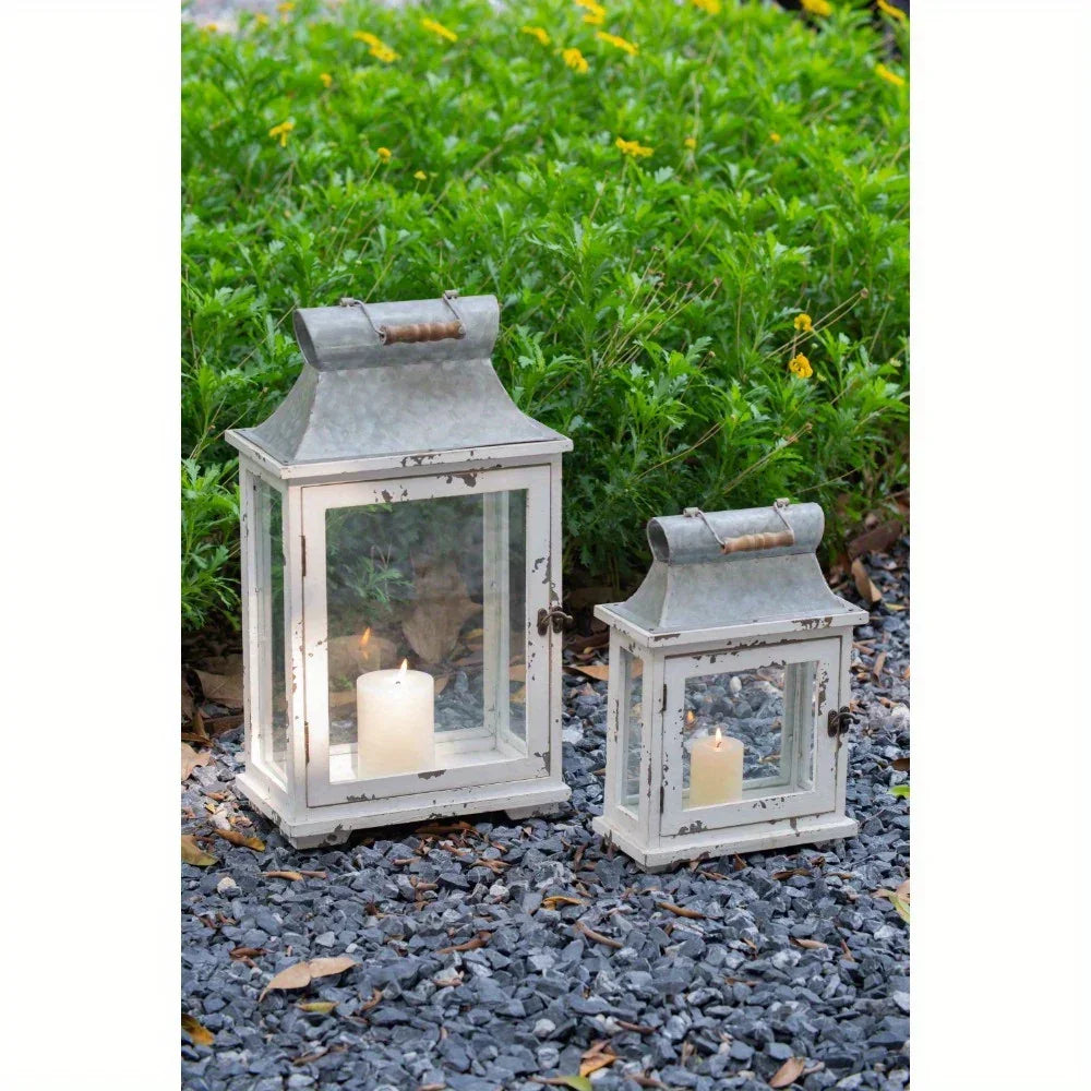 Wooden Candle Lantern - Outdoor & Wedding Decor Holder - House Of Avana