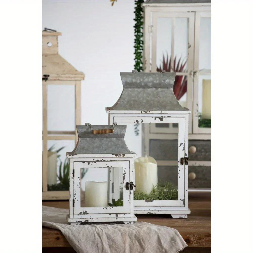 Wooden Candle Lantern - Outdoor & Wedding Decor Holder - House Of Avana