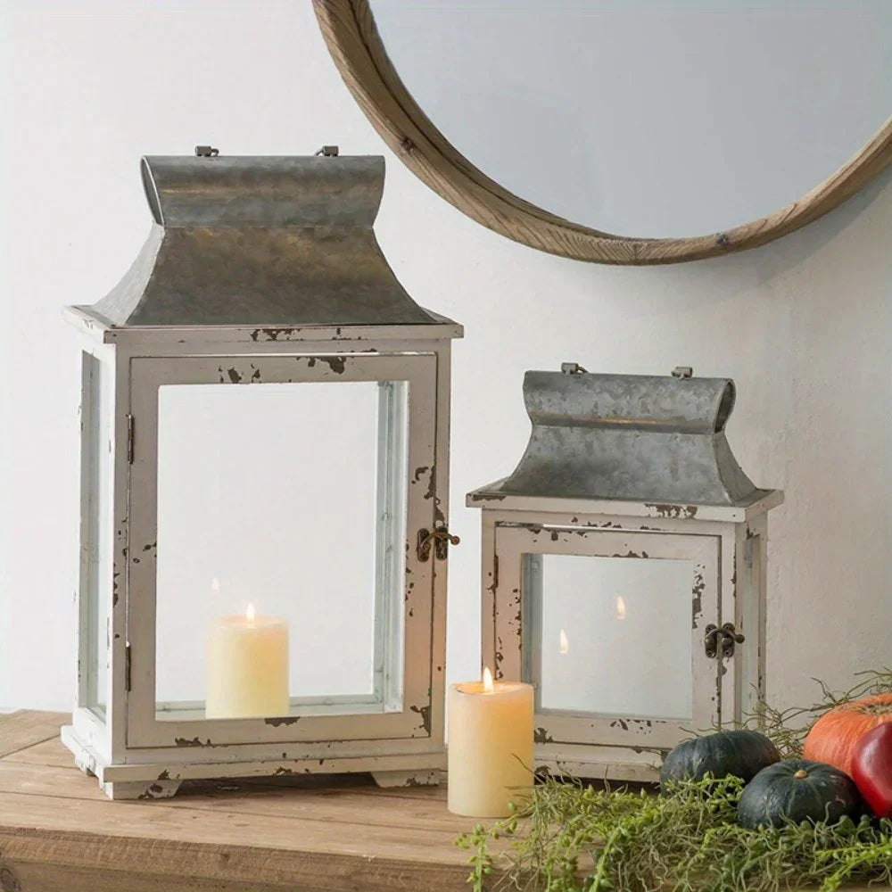 Wooden Candle Lantern - Outdoor & Wedding Decor Holder - House Of Avana