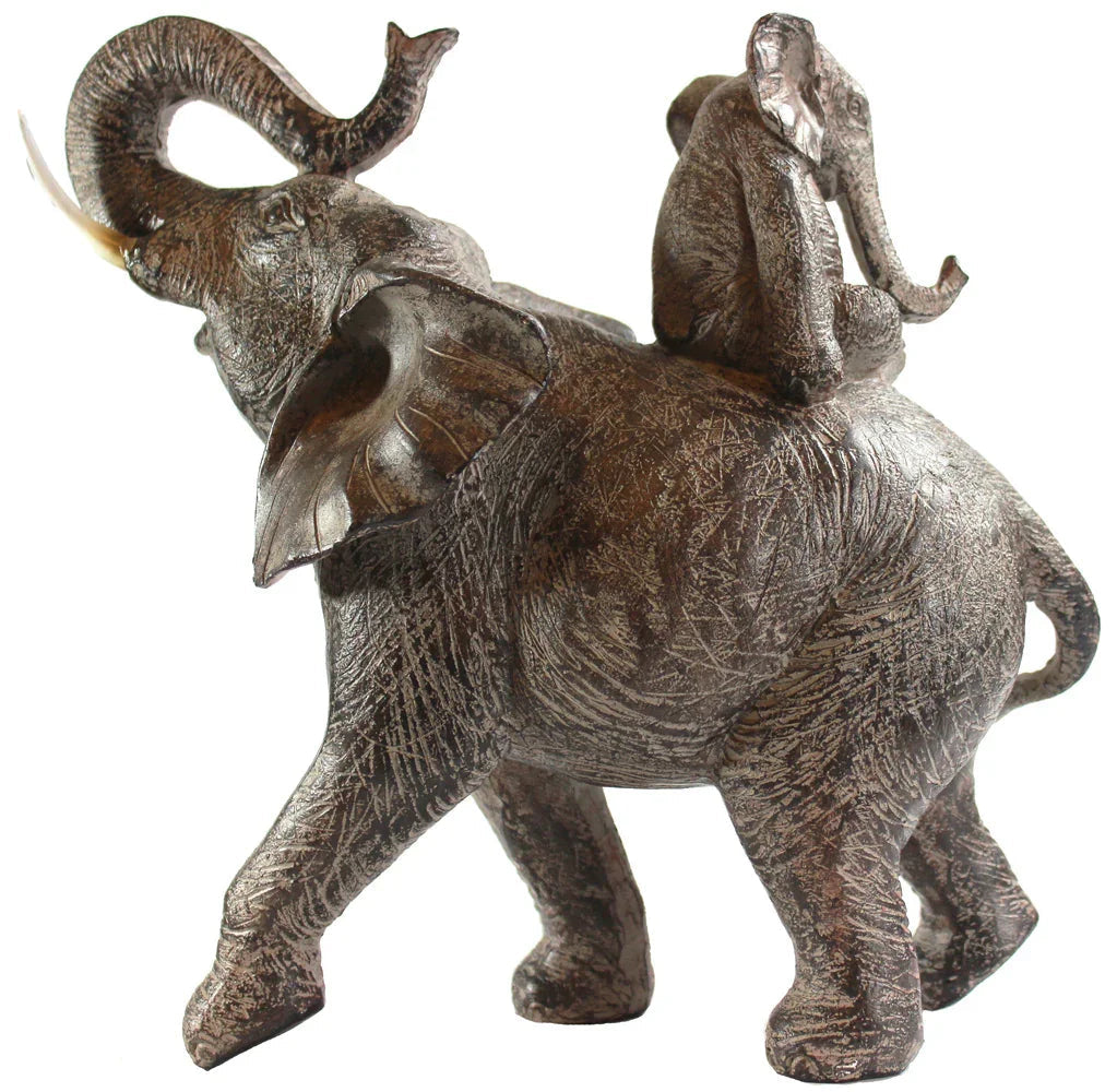 Large African Elephant Statue Gifts for Women, Big Elephant Decor Scuplture House Of Avana [[SKU:HOA-SCU-197]]