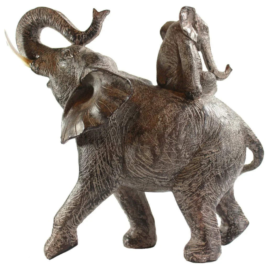Large African Elephant Statue Gifts for Women, Big Elephant Decor Scuplture House Of Avana [[SKU:HOA-SCU-197]]