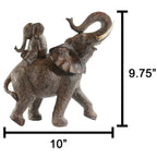 Large African Elephant Statue Gifts for Women, Big Elephant Decor Scuplture House Of Avana [[SKU:HOA-SCU-197]]