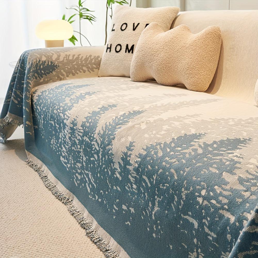 Large Sofa Cover with Contemporary Forest Design for Living Room topspet