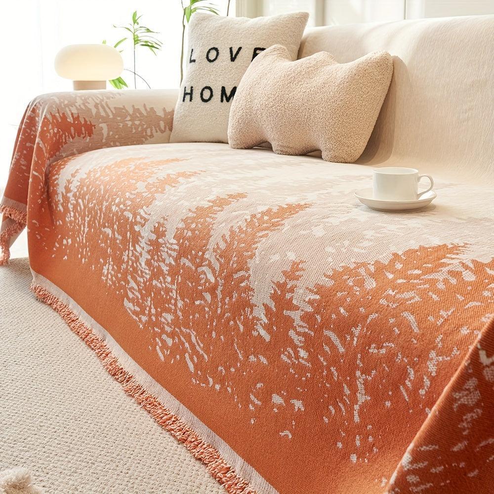 Large Sofa Cover with Contemporary Forest Design for Living Room topspet