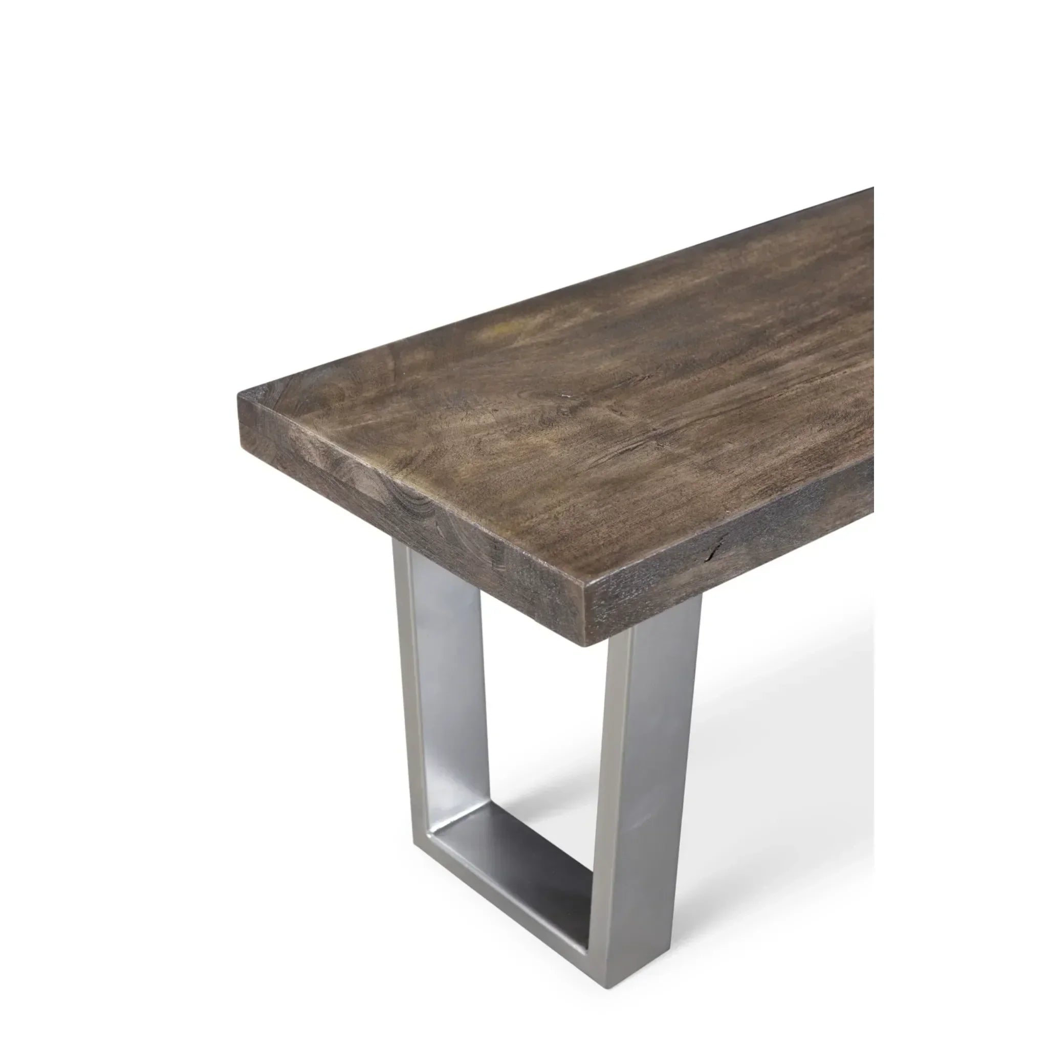 Lark Grey Mango Wood 3 Piece Dining Table Set