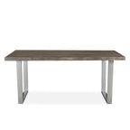 Lark Grey Mango Wood 3 Piece Dining Table Set