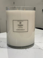 Lavender "victorious" Affirmation Candle - Oz (made to Order), back view - House Of Avana