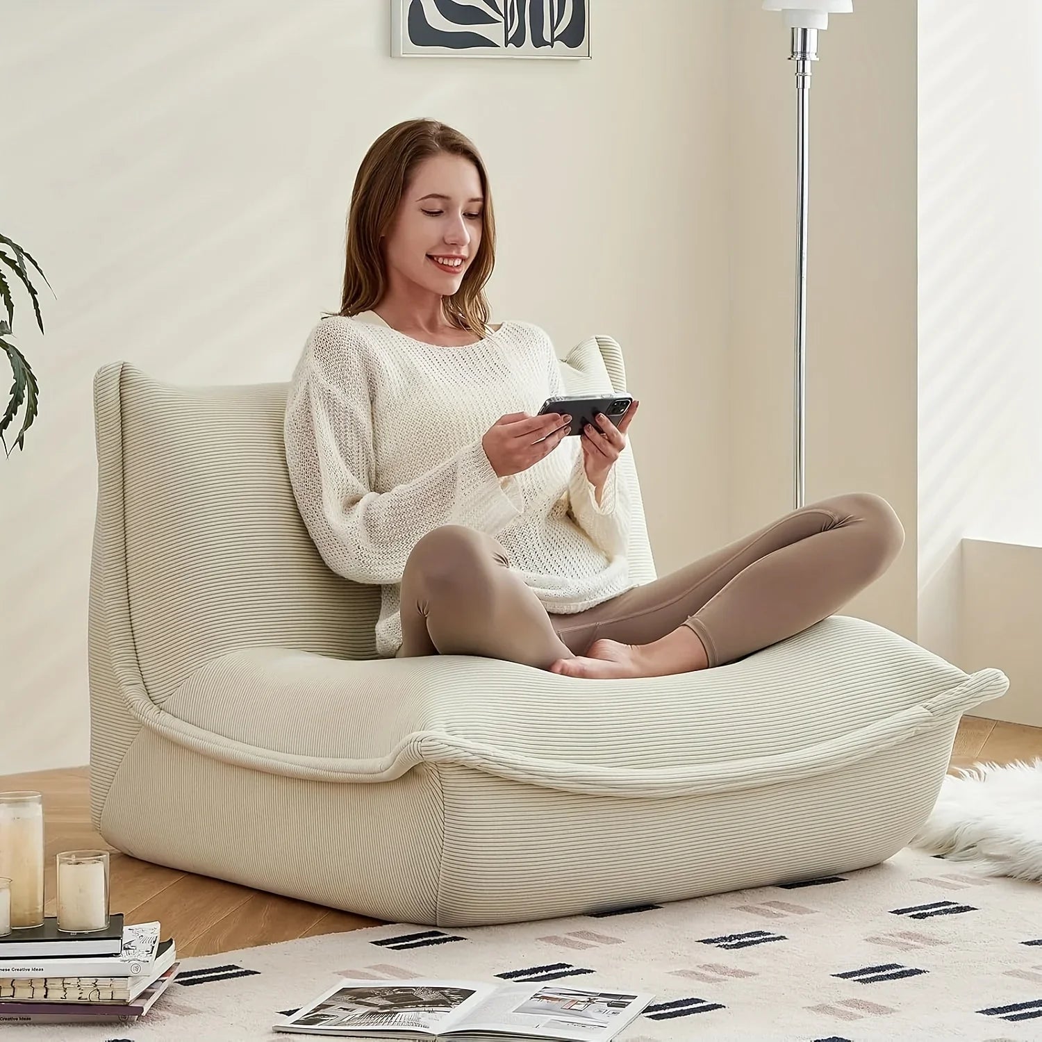 Lazy Sofa Chair, Fireside Chair Sofa Large Chair for Adults House Of Avana