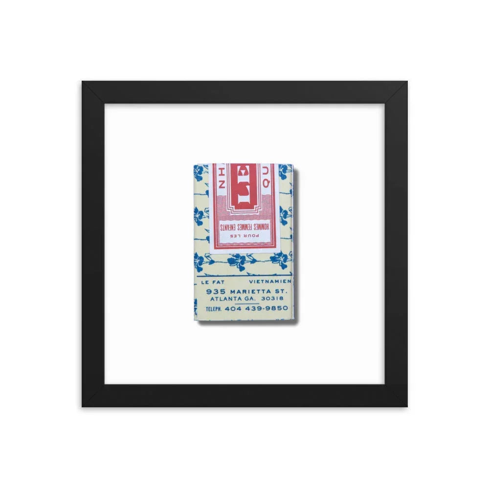 Le Fat Framed Print, back view - House Of Avana